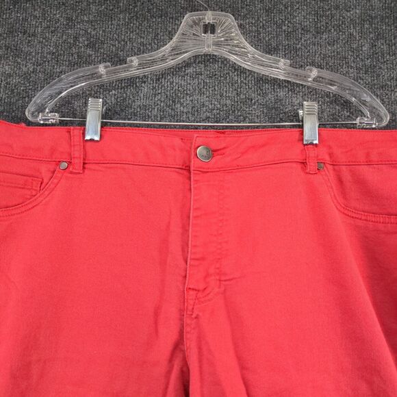 D. Jeans Womens Jean Shorts Red Size 22W 5 Pocket Cotton Blend - Picture 6 of 11